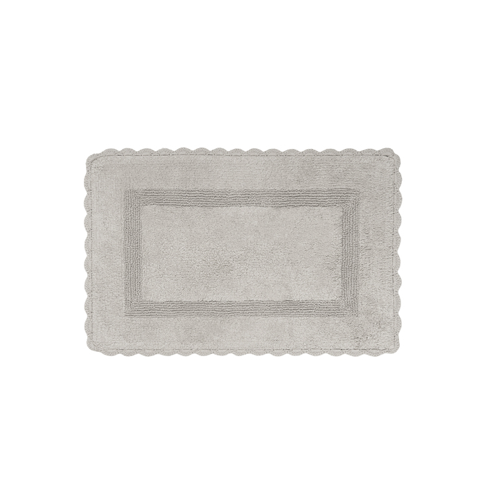 Коврик для ванной комнаты, 50x80, прямоугольный, хлопок, серый, ID DSQS02Ci12,