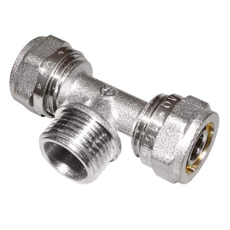 Тройник м/п 20ц-1/2"ш-20ц