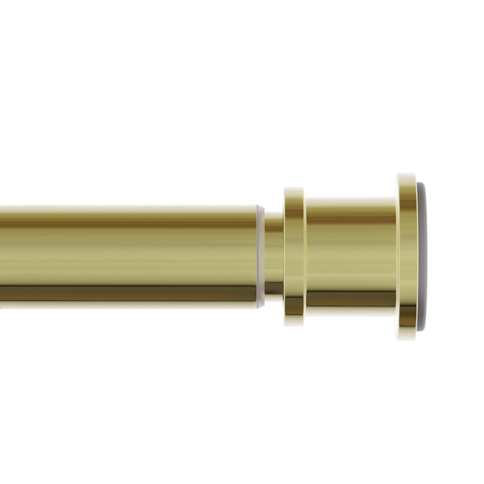 Карниз для ванной комнаты, 110-200 см, золотой матовый, Elegante, ID RSG0120i14,