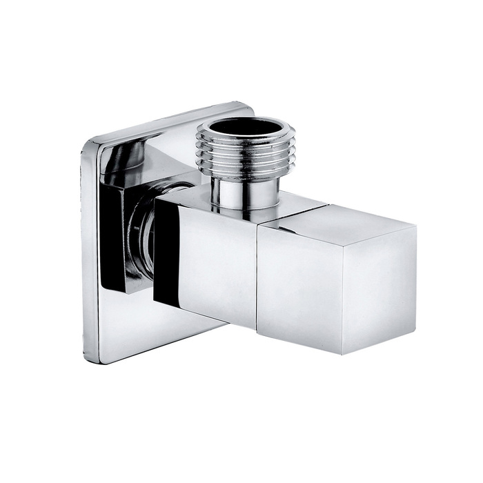 Кран угловой, с отражателем, 1/2; 1/2, кран-букса, латунь, ID 910B0Z3C2CZ,