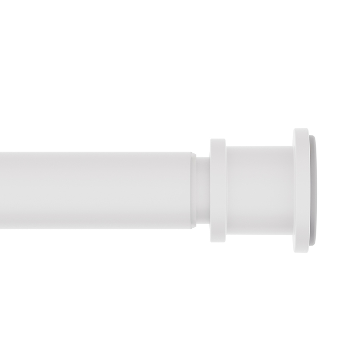 Карниз для ванной комнаты, 110-200 см, белый матовый, Elegante, ID RSW0120i14,