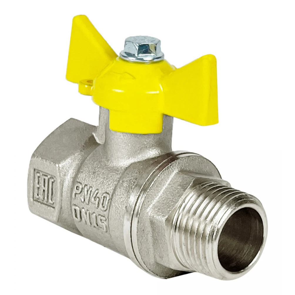 Кран шар. газ. 3/4" г-ш баб.