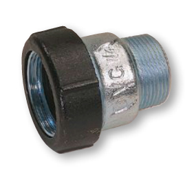 Муфта чугун.оц. обжимная АК 1/2" нар.р.Gebo (18шт.уп.)