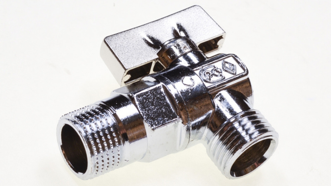 Кран угловой 1/2"ш-1/2"ш хром F216.04
