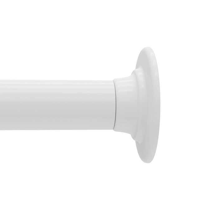 Угловой карниз для ванной комнаты, 90-180 см, белый, Elegante, ID 040A200I14,