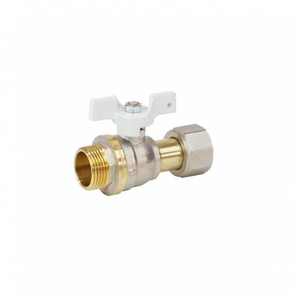 Кран шар. с накидной гайкой 3/4" нар.р. баб. Aquasfera (1122-02)