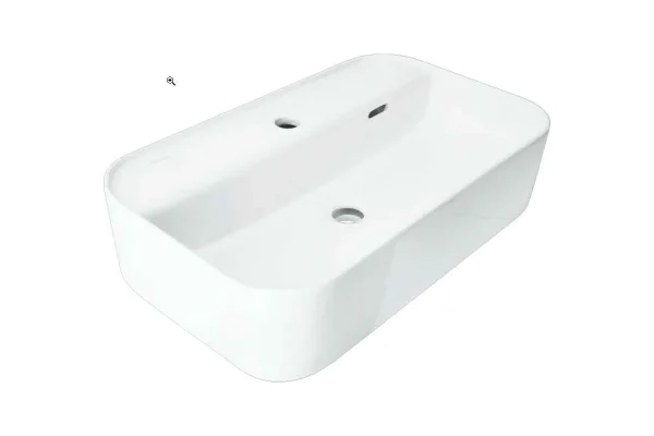 Раковина на столешницу "Sanita Lux Infinity Shelf" белый арт.WB.CT/Infinity/60-C.Shelf/WHT.G/S1
