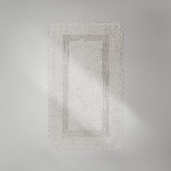 Коврик для ванной комнаты, 70x120, прямоугольный, хлопок, кремовый, ID DSQL01Ci12,