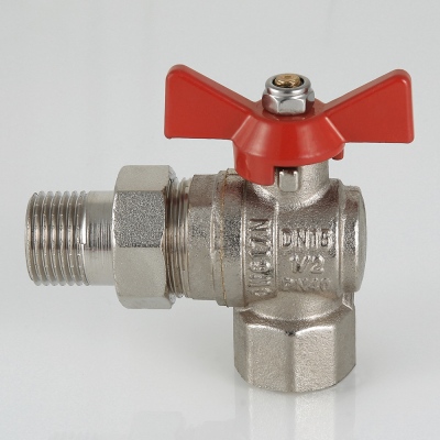 Кран шар. с американкой угловой 1/2" VALTEC Base (VT.228.N.04/VT.228S.N.04)