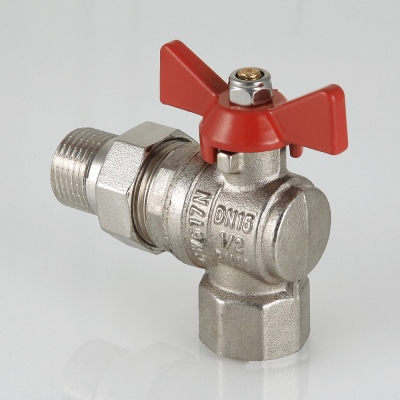 Кран шар. с американкой угловой 1/2" VALTEC Base (VT.228.N.04/VT.228S.N.04)
