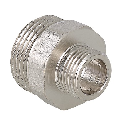 Ниппель переходной "ValTec" 1/2"-3/8" нар.-нар. (VTr.580.N.0403)