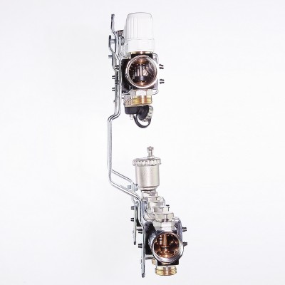 Коллекторная группа "ValTec" 1" на 7 выхода евроконус 3/4" в сборе (VTc.594.EMNX.0607)