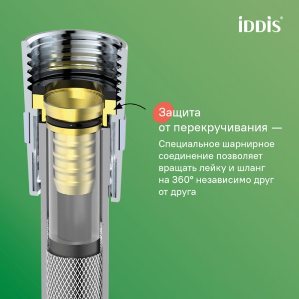Шланг душевой 2м "IDDIS" (арт.А5061120) армированный