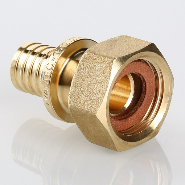 Соединитель надвижной с накидной гайкой VALTEC 16(2,2) х 1/2" (VTm.422.BG.001604)