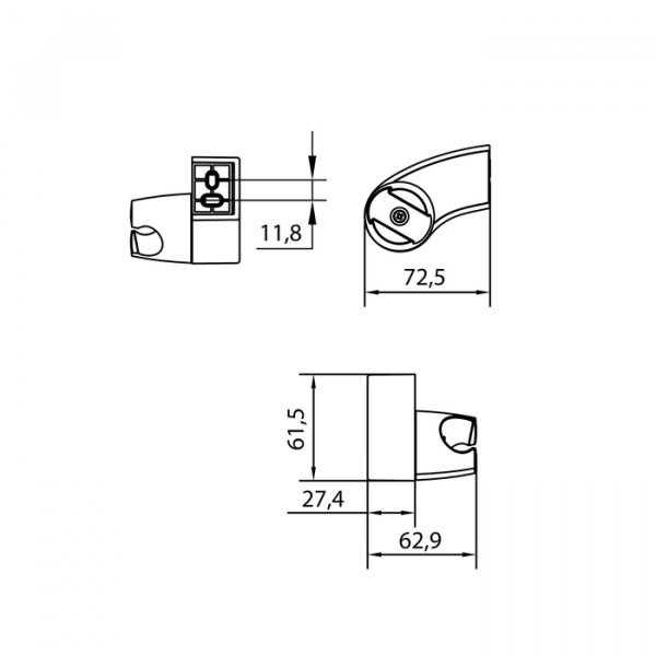 Держатель для лейки IDDIS 040CP00i53
