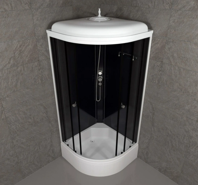 Кабина душевая "Triton Топ В 900*900*2315" (средний поддон+сифон D50мм)