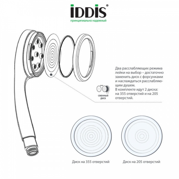 Душевой гарнитур "IDDIS SpaHome" арт.SPA1F68i16